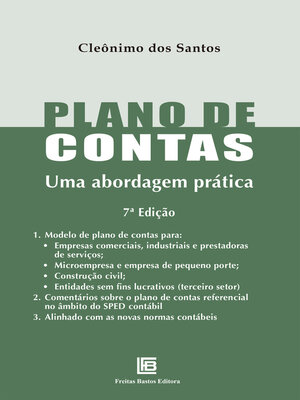 cover image of Plano de Contas